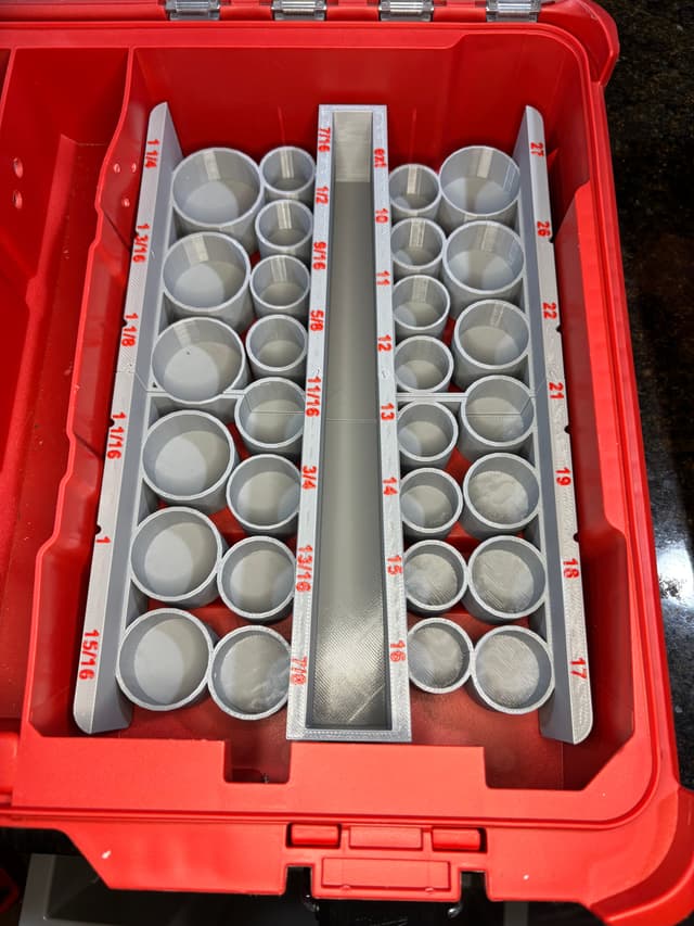 JLC Packout Insert for 1/2" Mixed Sockets (IST-HX)