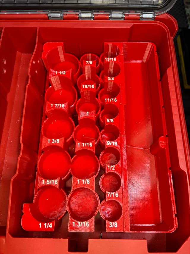 JLC Packout Insert for 1/2" SAE Sockets (IST-HS19)