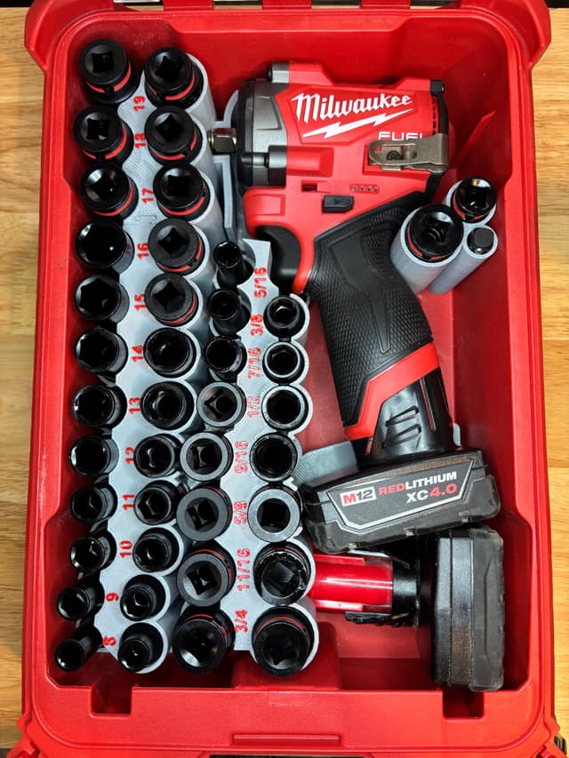 JLC Packout Insert for M12 Gen2 3/8" Stubby (SWASH2)