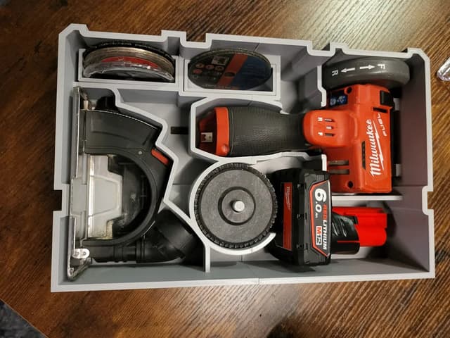 Packout Drawer Insert for M12 Cutoff Tool (MDD-MCT) - Milwaukee Dave Design