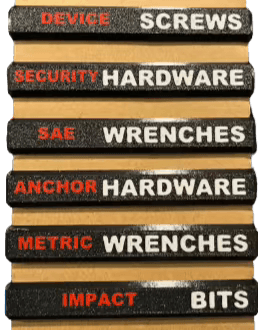 Low Profile Packout Organizer Labels - Black Background